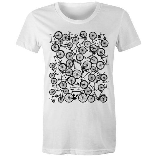 Pile of Bicycles - Women's T-Shirt