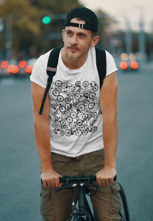 Pile of Bicycles - Men's T-Shirt