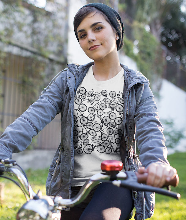 Pile of Bicycles - Women's T-Shirt